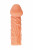 Телесная закрытая насадка с венками Cock Sleeve 006 Size L - 17,6 см.