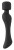 Черный вибромассажер с подогревом Cupa Warming Wand - 22,6 см.