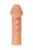Телесная закрытая насадка с шишечками Cock Sleeve 008 Size L - 17,6 см.