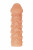 Телесная закрытая насадка с пучками шишечек Cock Sleeve 009 Size S - 13,8 см.