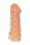 Телесная закрытая насадка с пучками шишечек Cock Sleeve 009 Size M - 15,6 см.