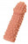 Телесная насадка на фаллос с бугорками Extreme Sleeve 010 S-size - 14,7 см.