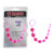 Розовая анальная цепочка с колечком Sassy Anal Beads - 26,7 см.