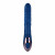 Синий вибратор-кролик The Ringer с функцией поступательных движений - 23,8 см.