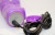 Фиолетовый виброкомпьютер с ротацией и режимом Up&Down - 23,5 см.