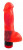 Красный гелевый вибратор №5 - 16 см.