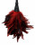 Кисточка с красно-чёрными пёрышками Frisky Feather Duster - 36 см.