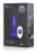 Фиолетовая анальная пробка с римминг-эффектом RIMMING PETITE - 12,4 см.