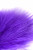 Фиолетовая пуховая щекоталка - 13 см.