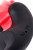 Чёрно-красное эрекционное виброкольцо Erotist