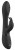 Черный вибромассажер-кролик Mira - 21,5 см.