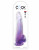 Фиолетовый фаллоимитатор с мошонкой на присоске 10’’ Cock with Balls - 27,9 см.
