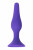 Фиолетовая анальная пробка - 12,5 см.
