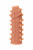 Насадка на фаллос с шипами и продолговатыми бугорками Extreme Sleeve 004 M-size - 14,7 см.