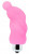 Розовый миниатюрный спиралевидный вибромассажер - 6,9 см.
