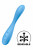 Голубой гибкий вибромассажер Satisfyer G-Spot Flex 4+ - 19 см.